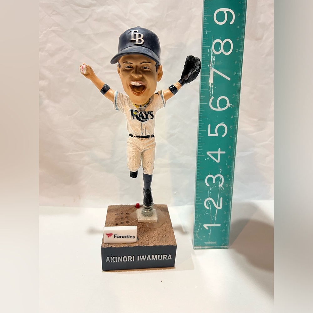 TAMPA BAY RAYS AKINORI IWAMURA Fanatics BOBBLEHEAD NIB Talking bsna